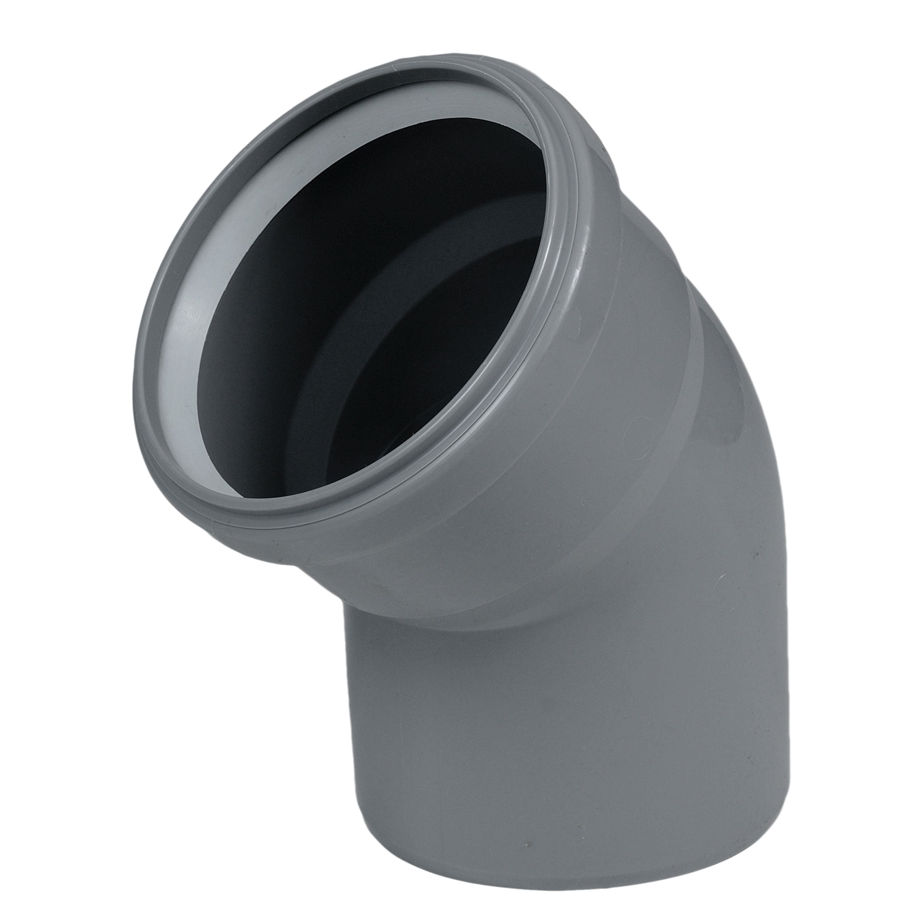Centrotherm ISELL0445 InnoFlue Residential SW Gray Long Elbow - 45 Degree, 4 in. Diameter ISELS0445