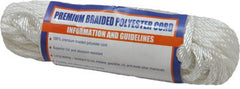 Sea-Dog 303305050-1 Solid Braid Polyester Utility Cordage - 3/16" x 50', White