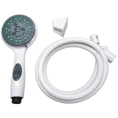 American Brass CRD-DX-APS80W RV Deluxe 5-Function Massaging Shower Kit With Pressure Assist And Water Saving Feature - White