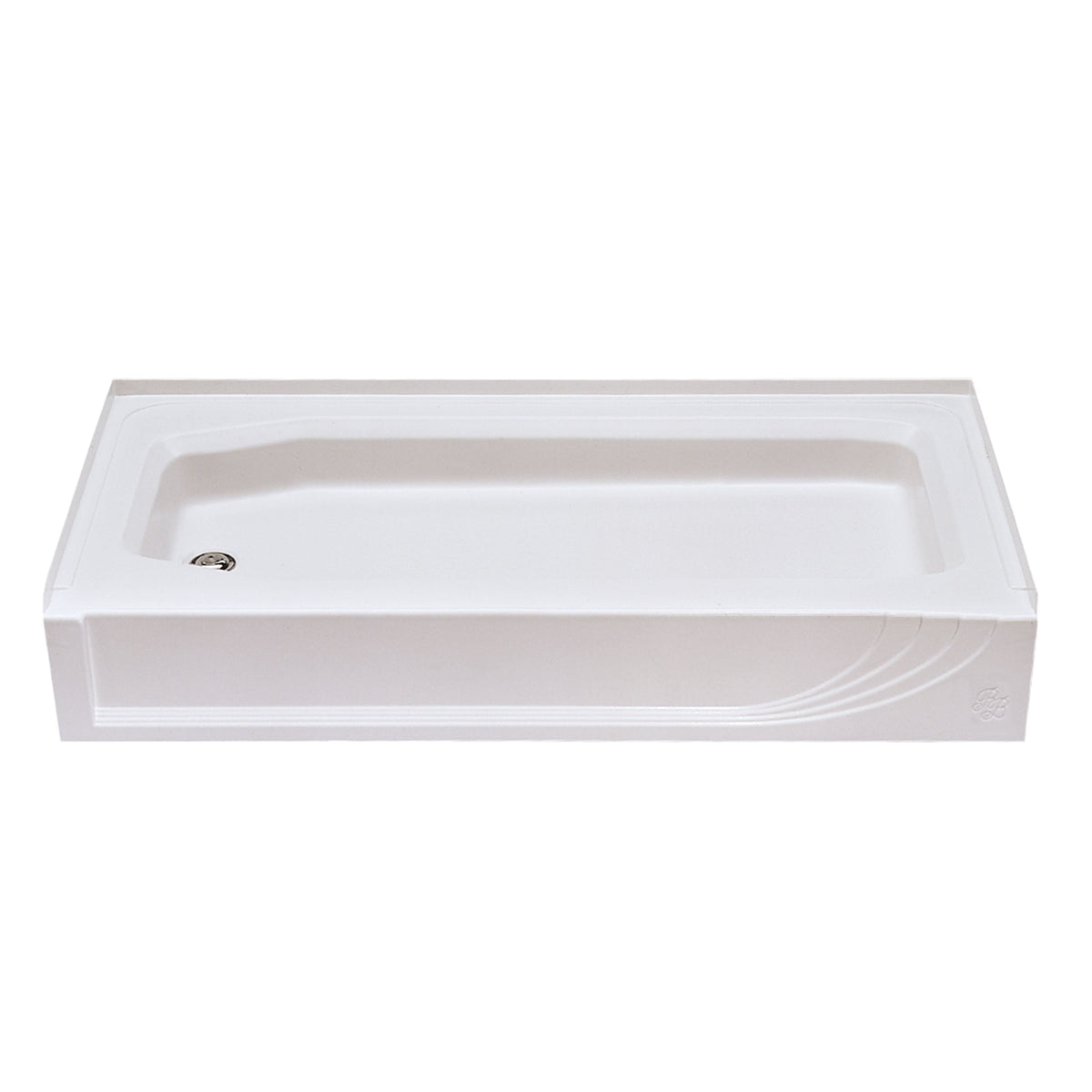 Kinro WBC-5428 L-SPK ABS Shower Pan - Left Hand, White