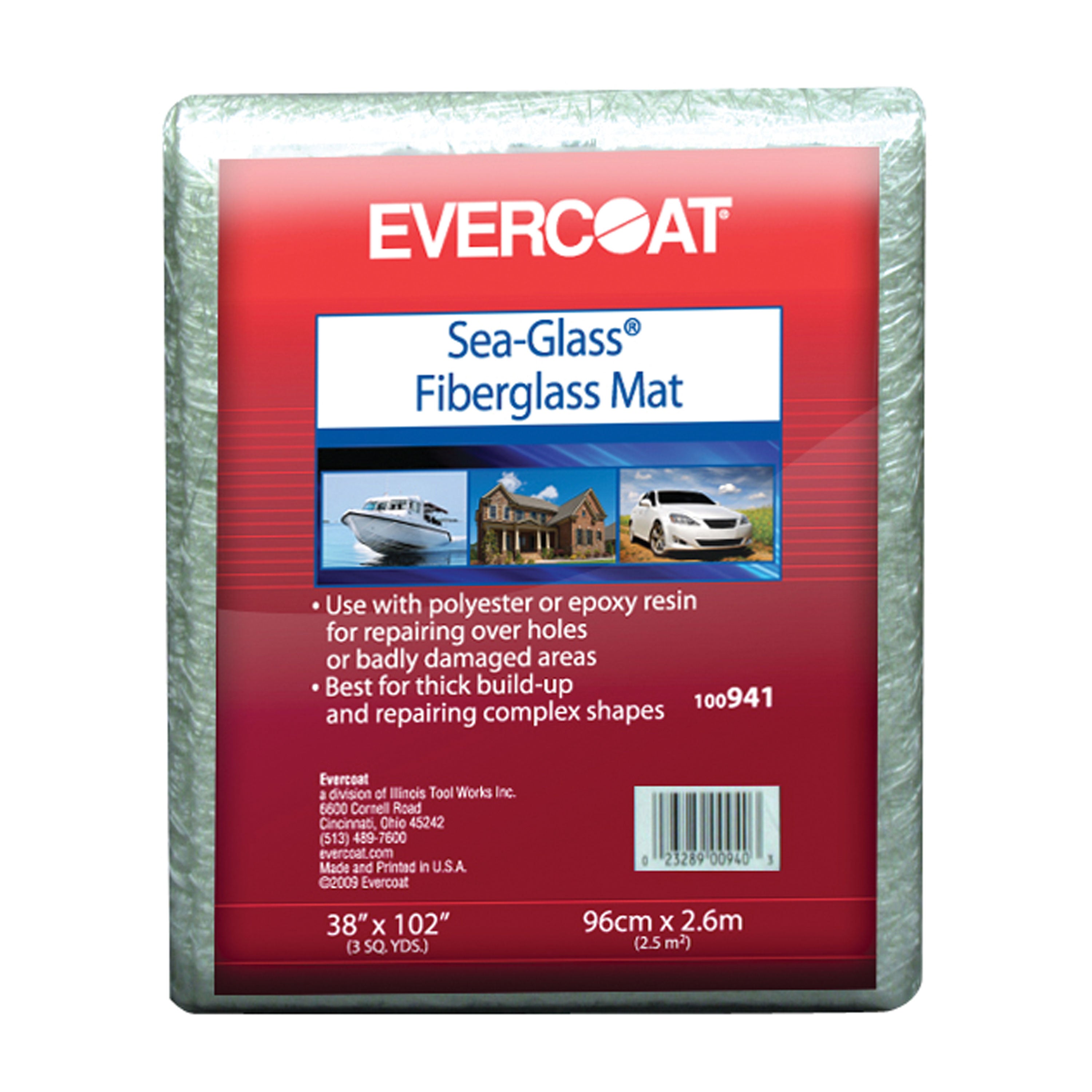 Evercoat 100941 Fiberglass Mat - 38" x 102"
