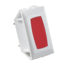 RV Designer S365 DC Rocker Switch 10 Amp - White/Red, Indicator Lights