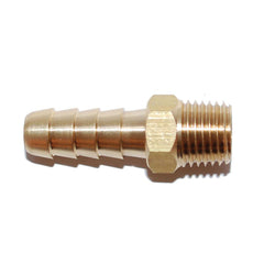 Attwood 88FBM101-6 Universal Fuel Hose Fitting - Male 1/4 in. NPT x 5/16 in. Barb, Brass