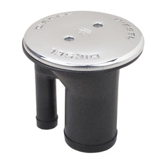 Perko 0541DPDCHR Vented Fill with Straight Neck for 1-1/2" Hose - Diesel Marking