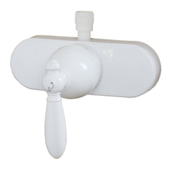 Empire Brass U-YSL53VBWLVR-E RV Non-Metallic Shower Valve with Single Lever Handle and Vacuum Breaker - 4", White
