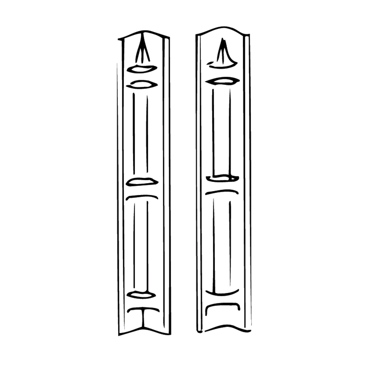 Kinro ALM-260C-2/PK Corner Caddy Tub Surround - Almond