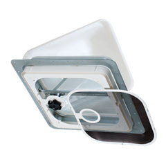 Ventline V2092-501-00 Ventadome V2092 Series Radius Corner Non-Powered Ventilator Without Garnish - Birch White