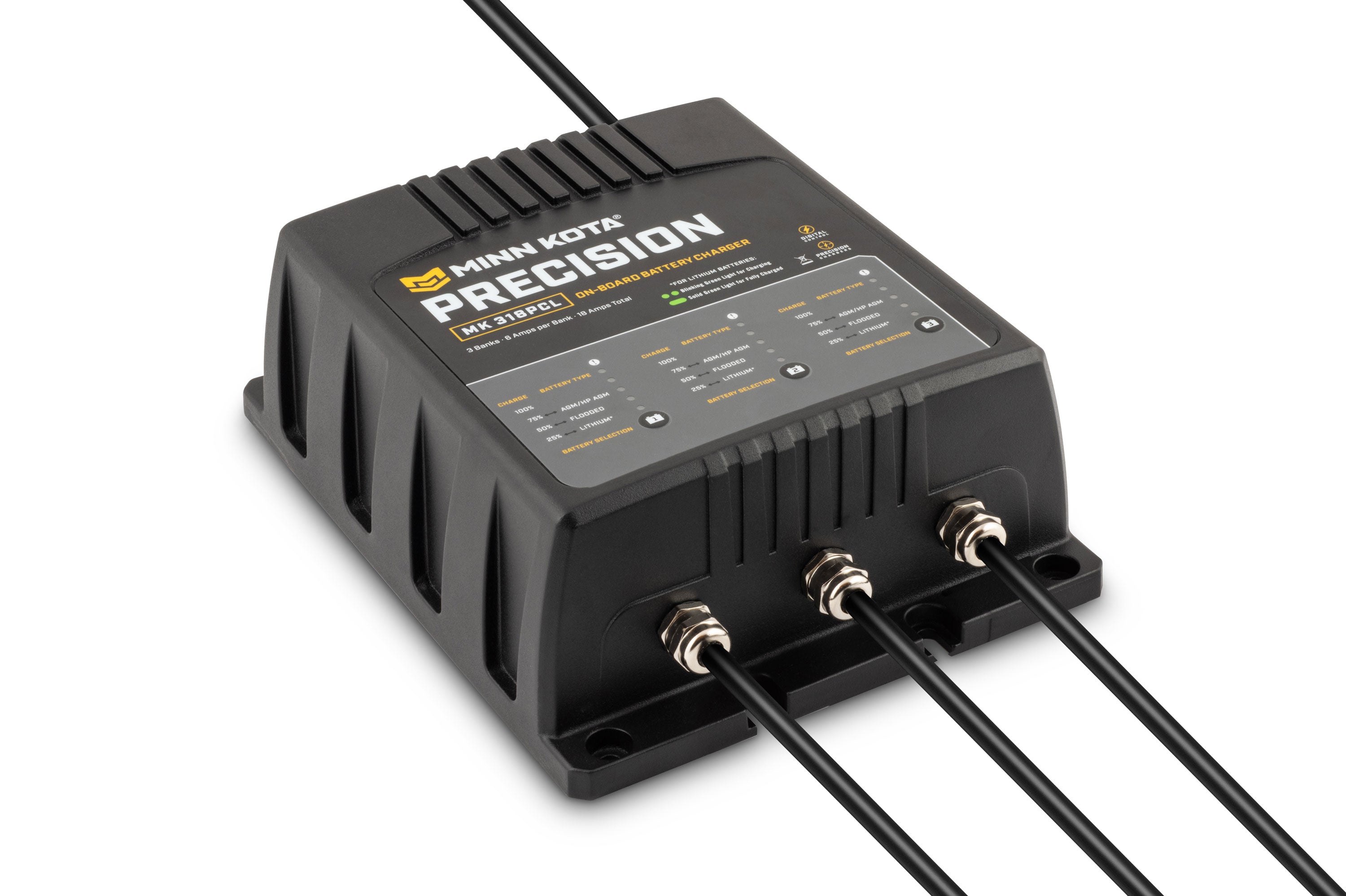 Minn Kota 1833301 MK-330PCL On-Board Precision Battery Charger - 3 Bank, 10 Amps