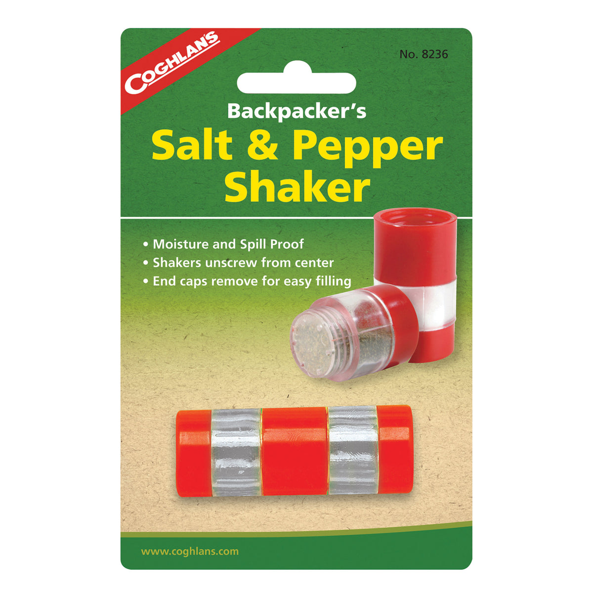 Coghlan's 8236 Backpacker's Salt and Pepper Shaker
