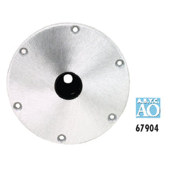 Attwood 67904 Snap-Lock 1.77" Base Plate - 9" Round, Aluminum