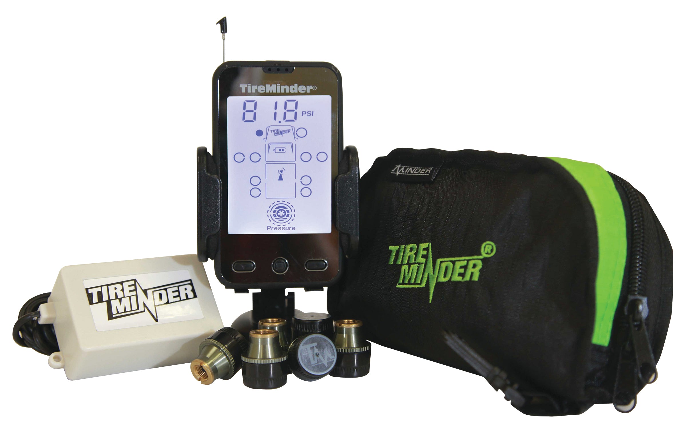 Minder TM-A1A-6 Tire Pressure Monitoring System with 6 Transmitters