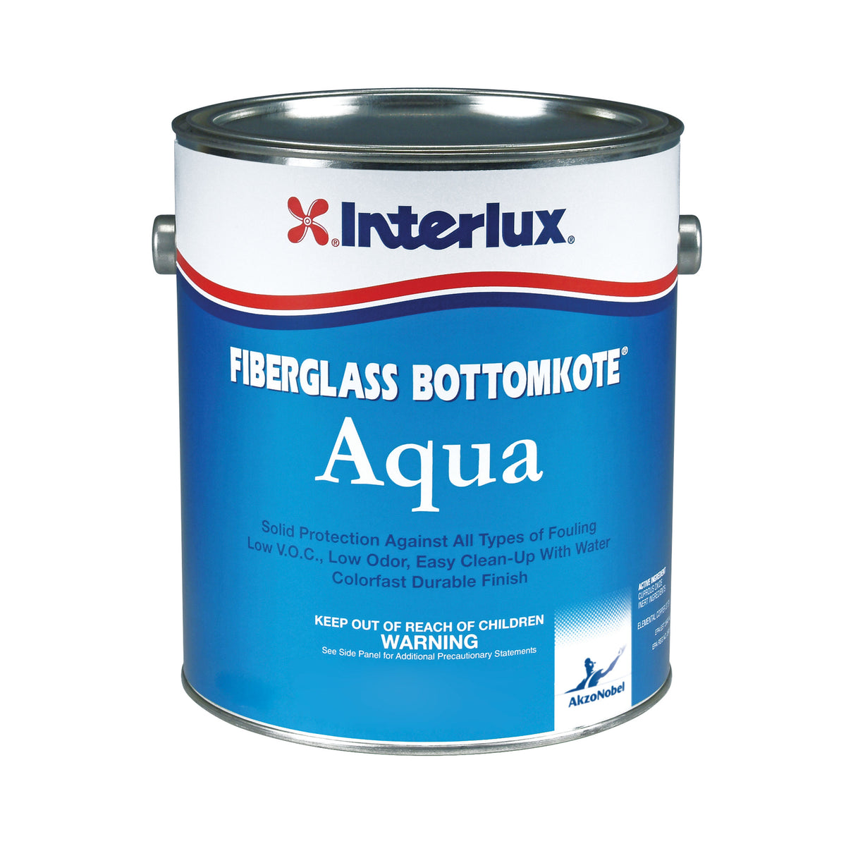 Interlux YBA579/QT Fiberglass Bottomkote Aqua Antifouling Paint - Black, Quart