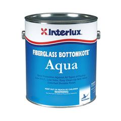 Interlux YBA579/QT Fiberglass Bottomkote Aqua Antifouling Paint - Black, Quart