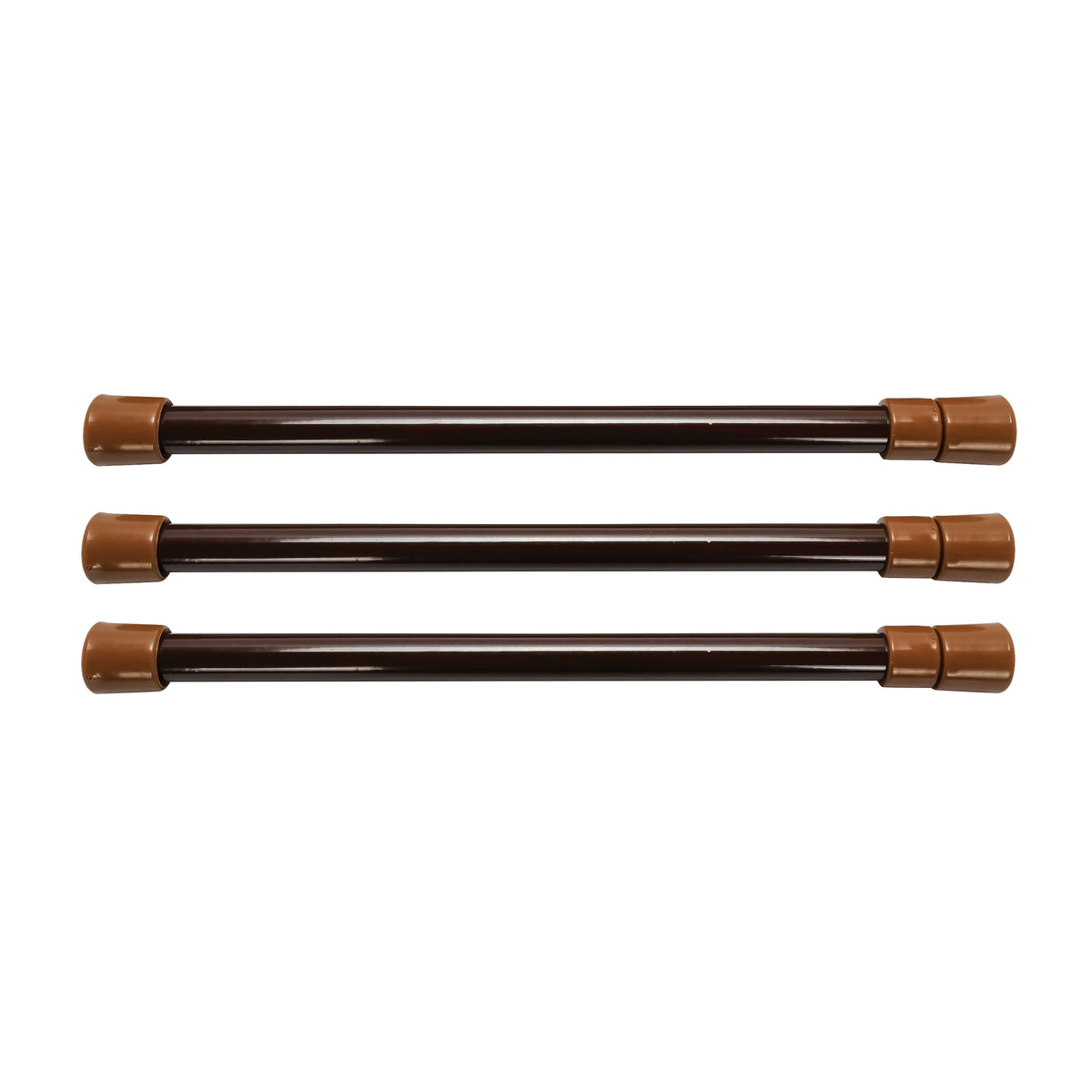 Camco 44066 Cupboard Bars 10" to 17" - Brown, Pack of 3
