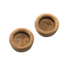 Whitecap 60127-A Teak Round Drawer Pull 1-3/8" - 2-Pack