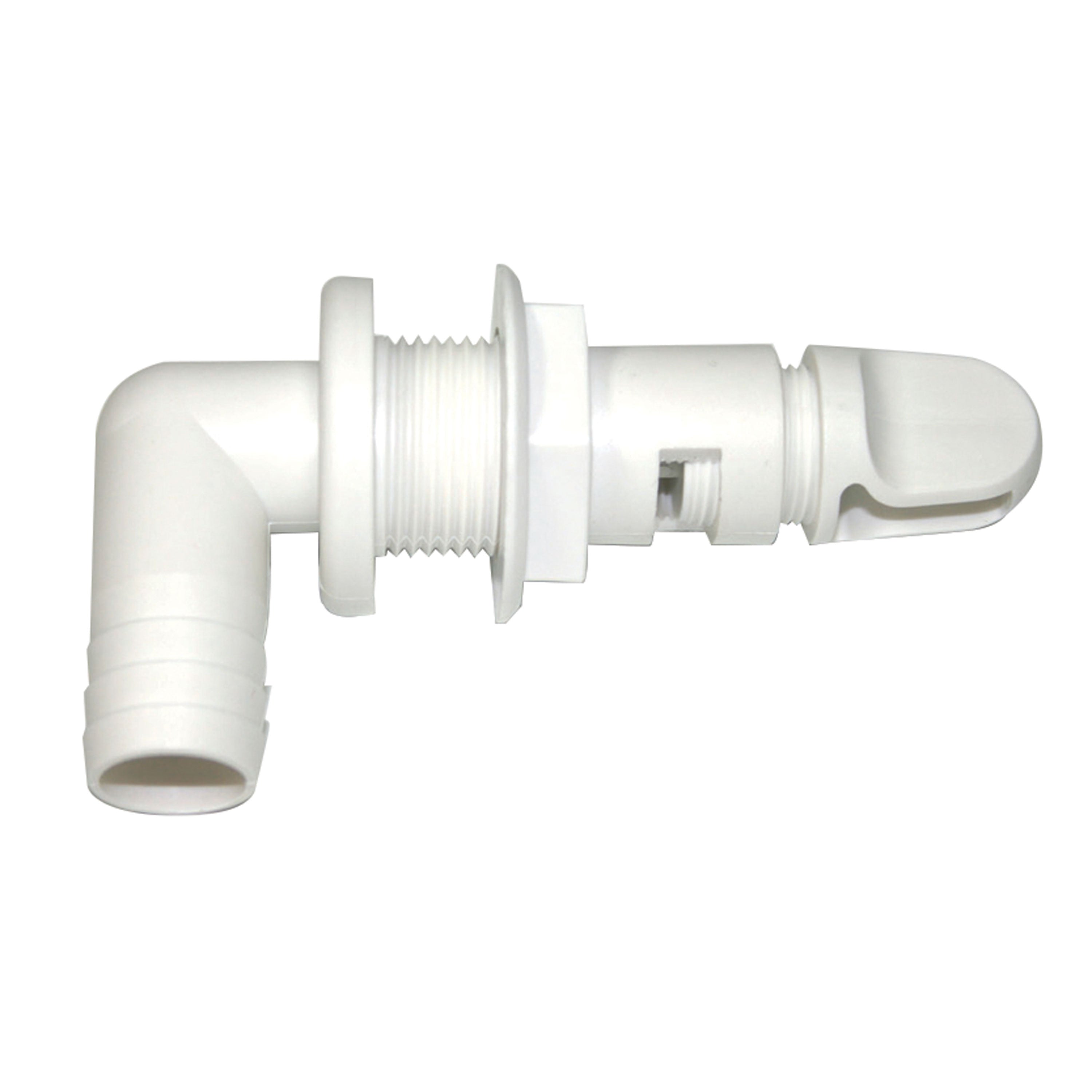 T-H Marine AHV-92-DP Aerator Spray Head, 90 Degree Fixed Flange - White