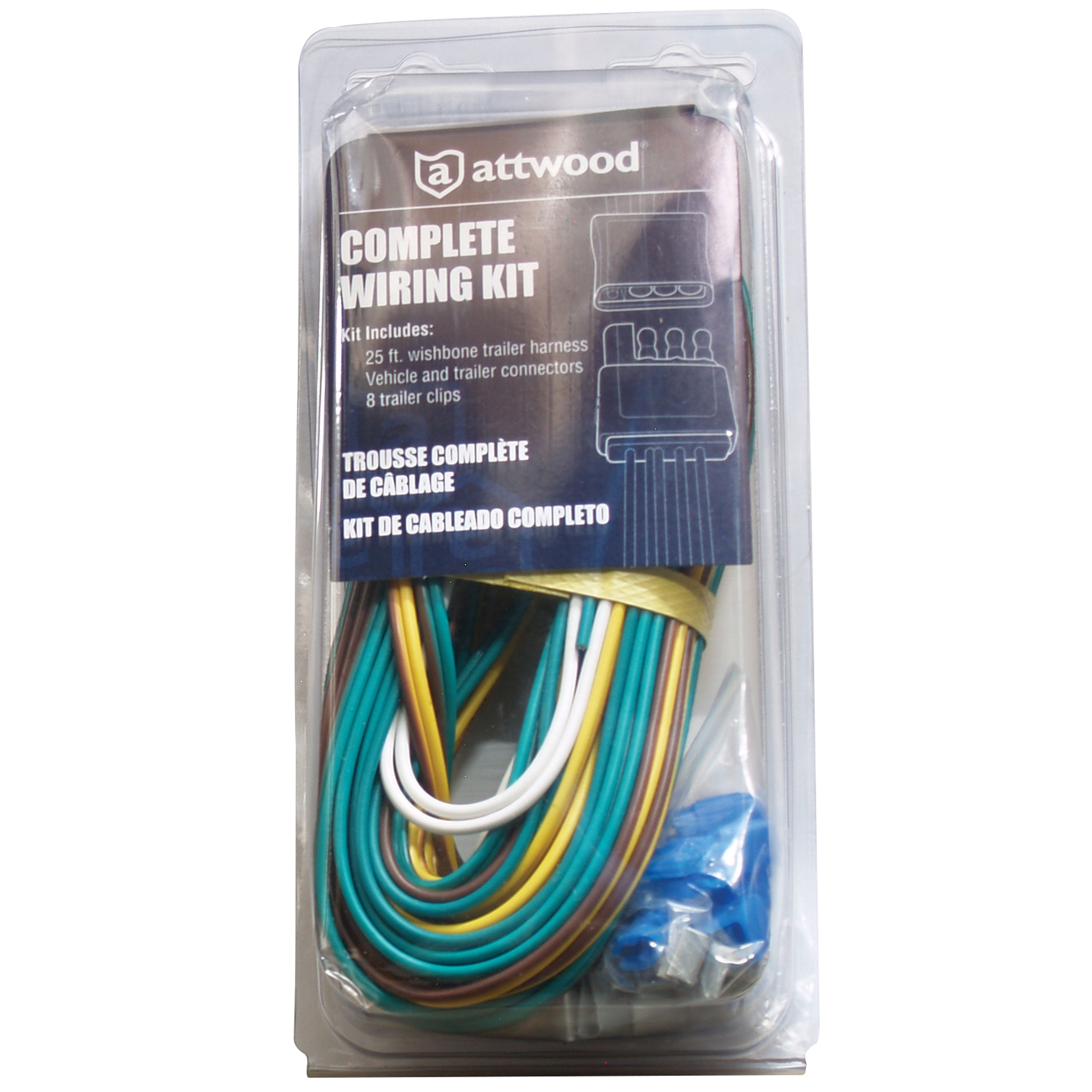 Attwood 7621-7 Complete Trailer Wiring Kit