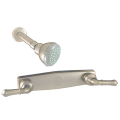 Empire Brass U-YNN59N RV Tub/Shower Diverter with Teapot Handles and Shower Head - 8", Brushed Nickel