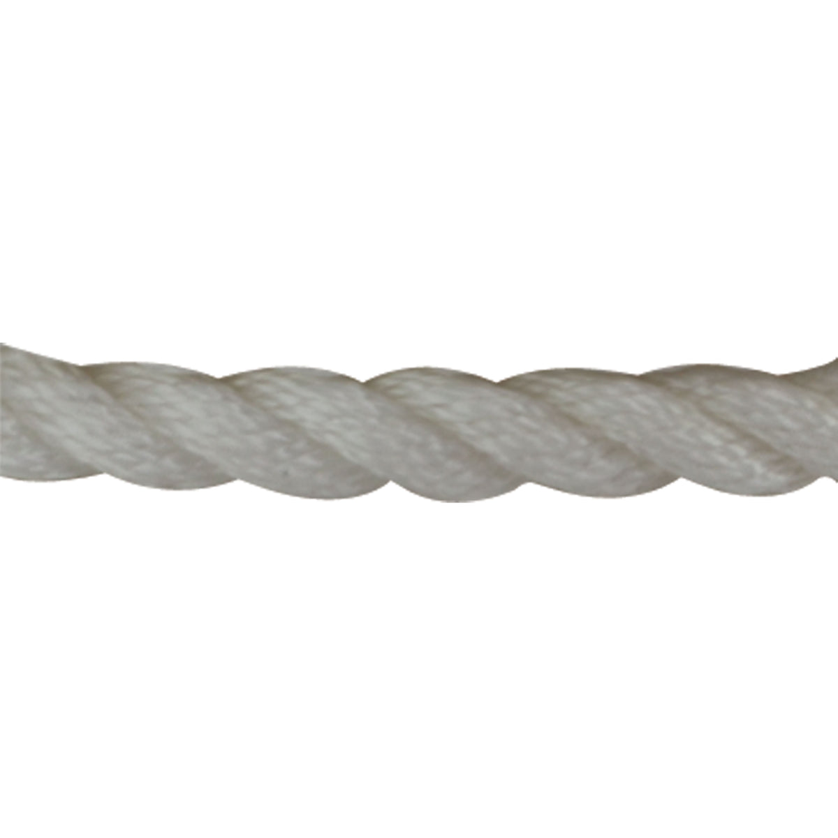 Sea-Dog 301110150WH-1 Twisted Nylon Anchor Line with Thimble - 3/8" x 150', White