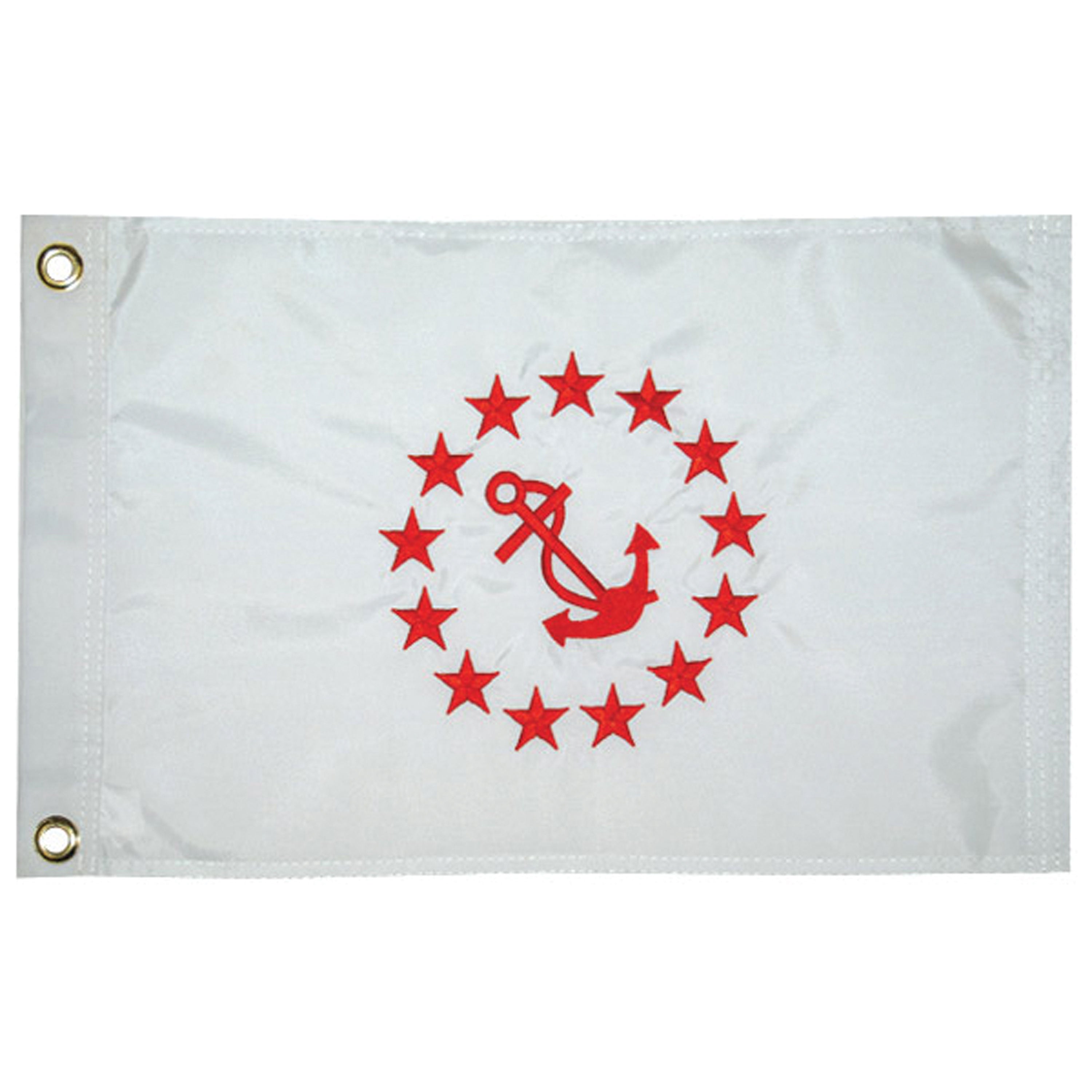 Taylor Made 93078 Nylon Officer Flag, 12" x 18" - Rear Commodore