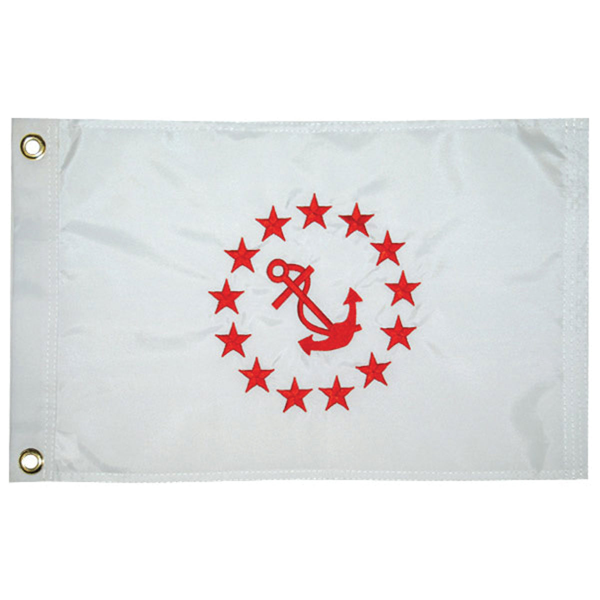 Taylor Made 93078 Nylon Officer Flag, 12" x 18" - Rear Commodore