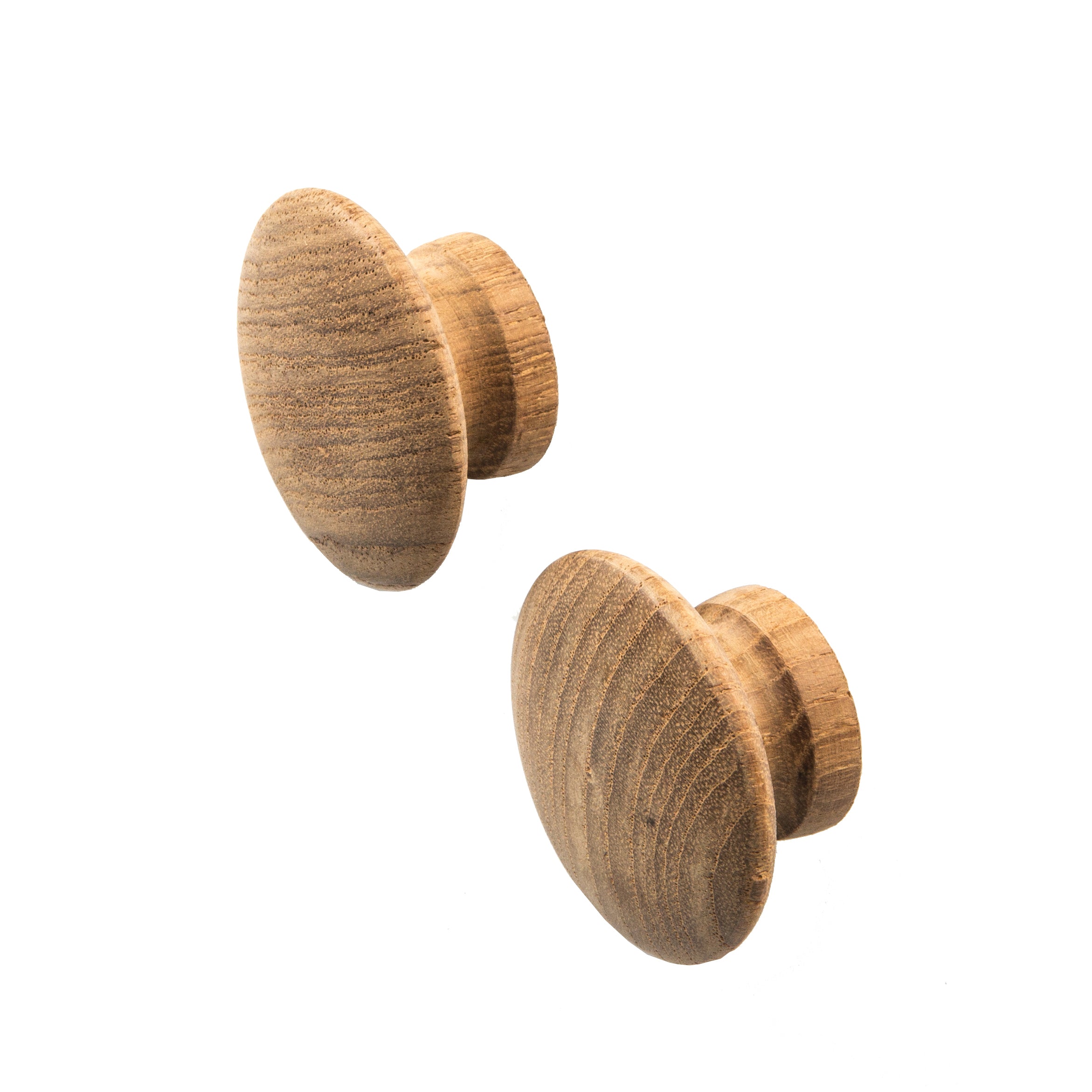 Whitecap 60120-A Teak Round Drawer Knob 2 Pack