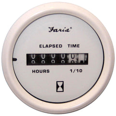 Faria 19020 Kronos Hourmeter Gauge 10,000 Hours - 12-32VDC, 2"
