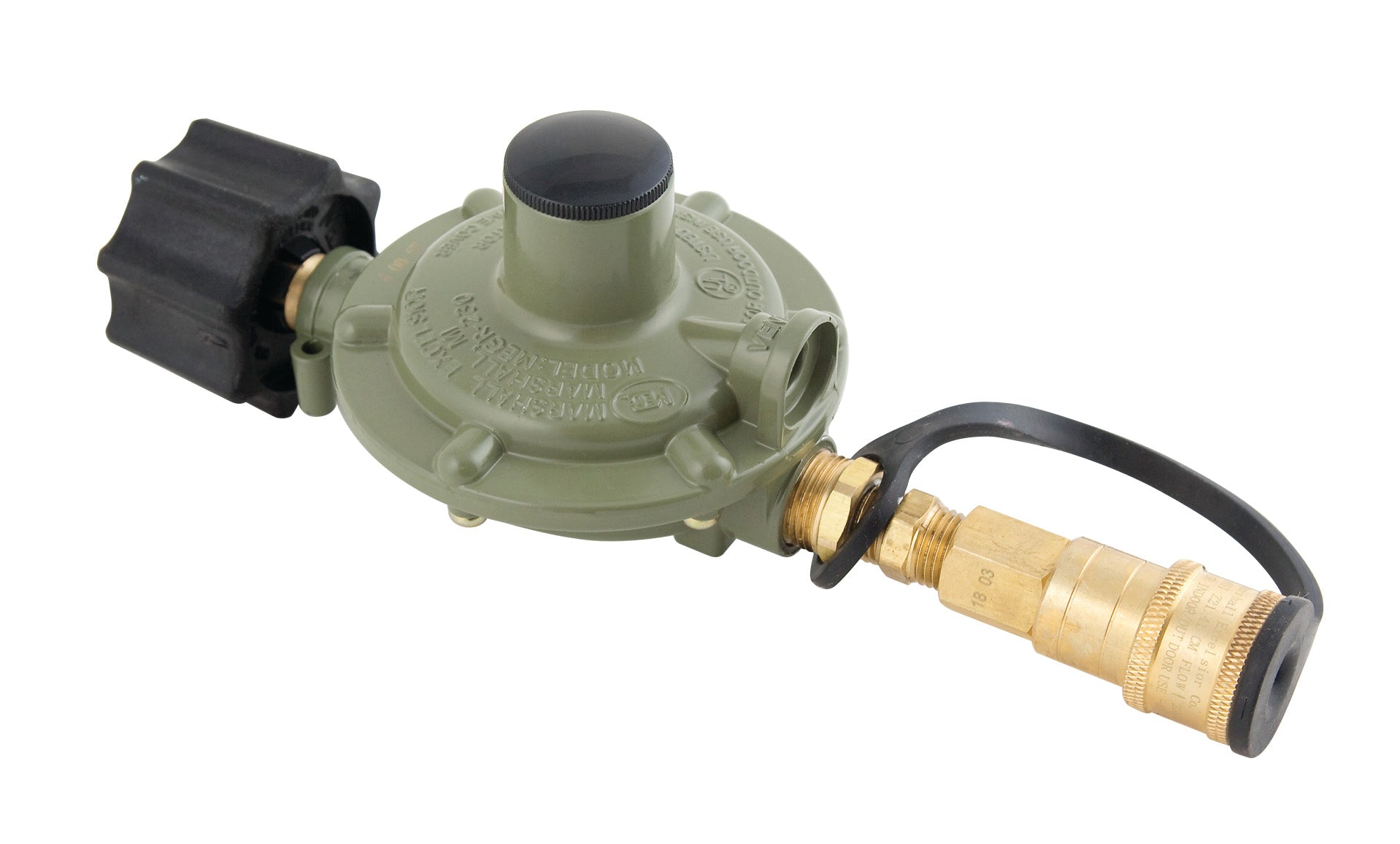 Marshall Excelsior MEGR-230-25QDP Propane Tank Adpt W/ Reg Single