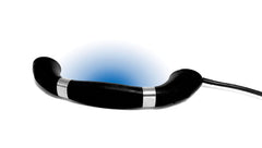 T-H Marine LED-GHBSS-B-DP Soft-Molded Grab Handle with Stainless Steel Rings - Black with Blue LED