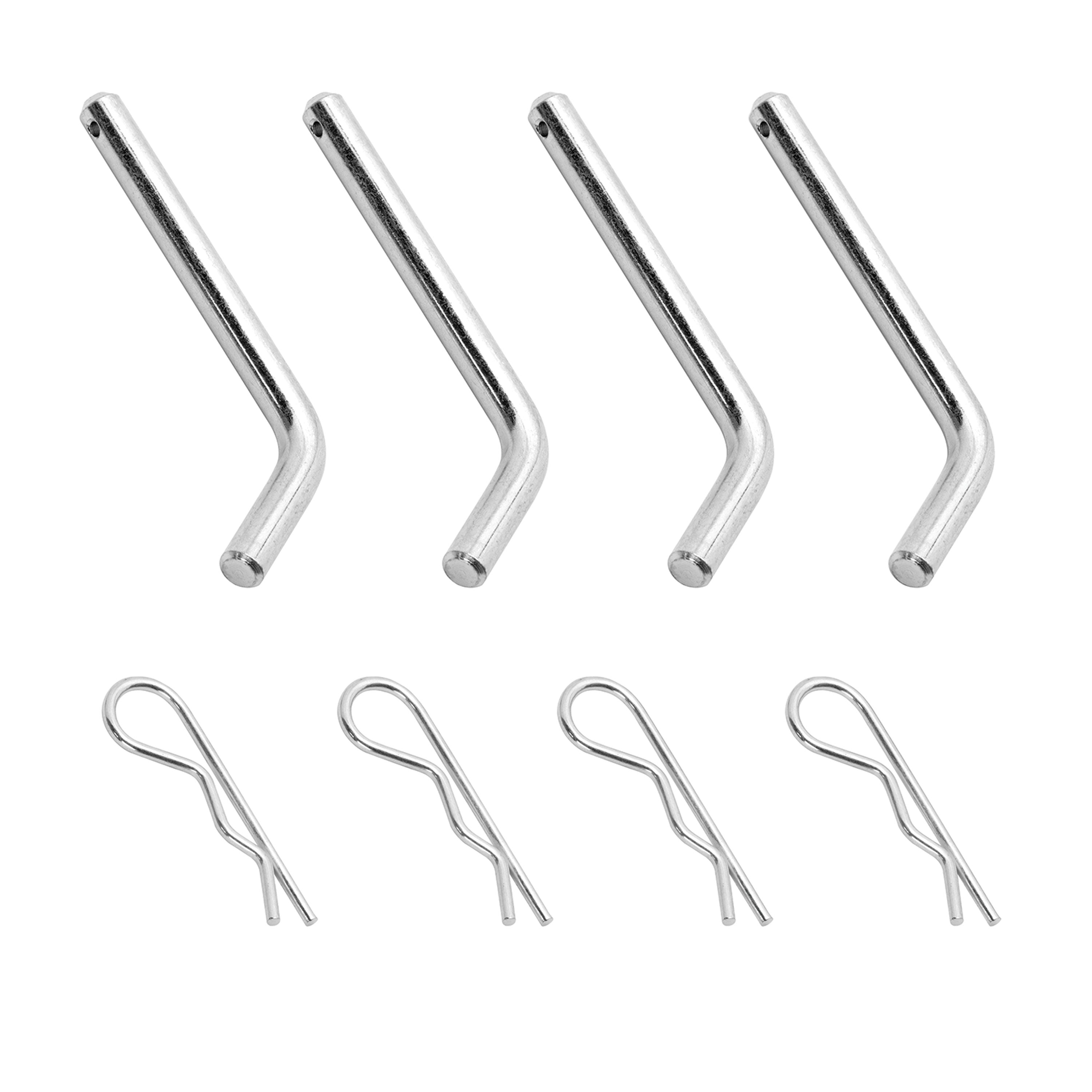 Reese 58467 Mounting Pins and Clips for Fifth Wheel Rails - 1/2" x 4-1/4", Pack of 4