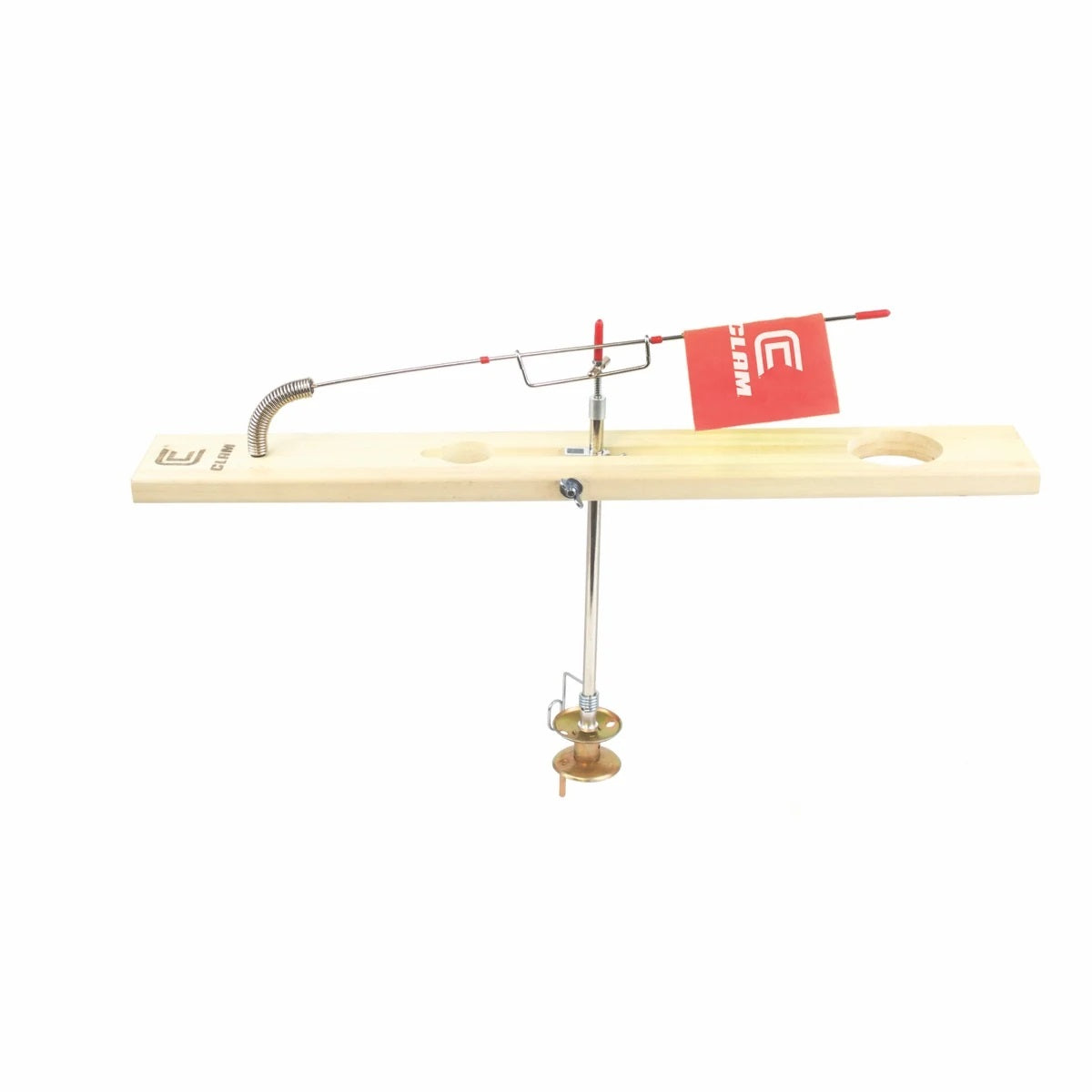 Clam 10392 Lunker Deluxe Wood Tip Up