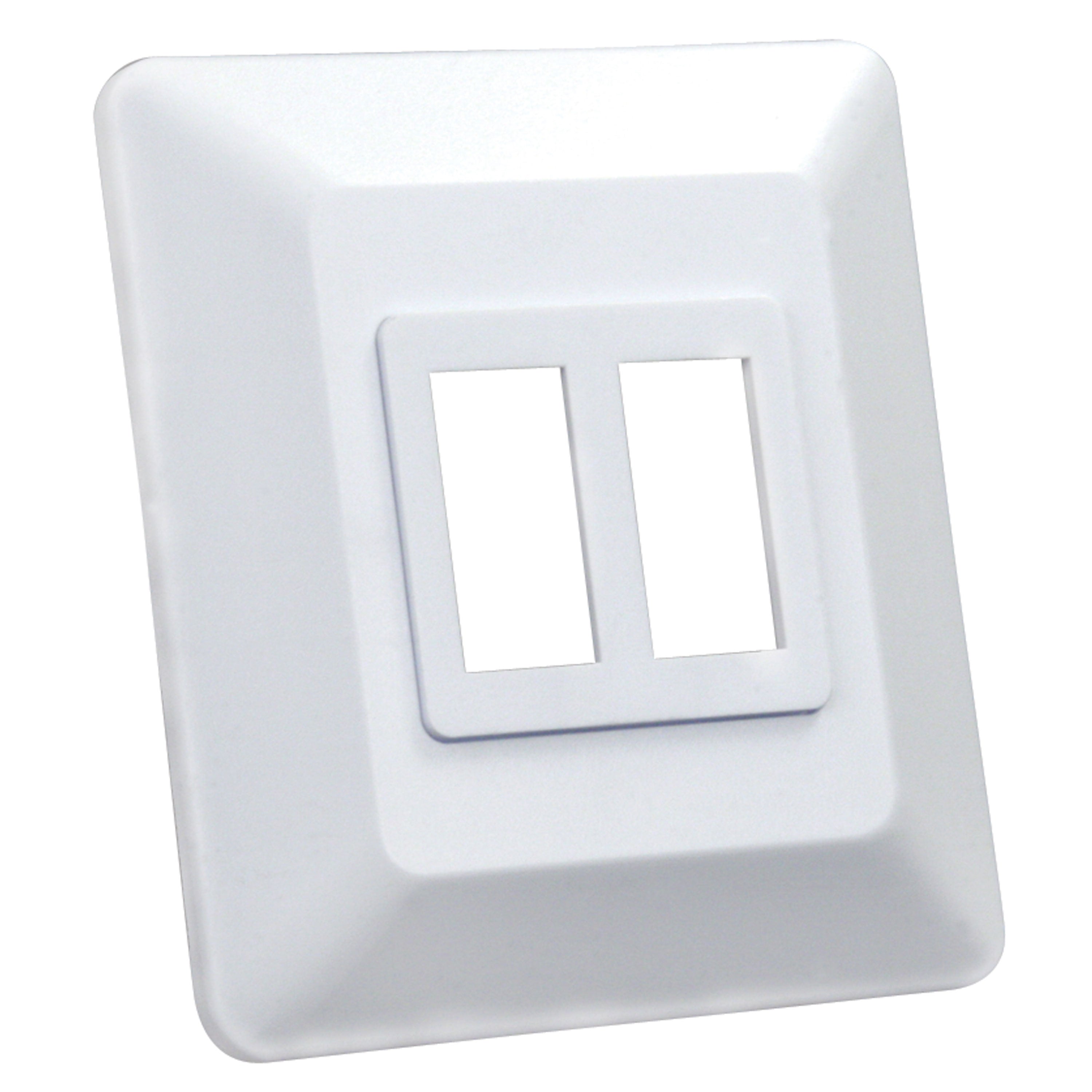 JR Products 13615 Switch Base and Face Plate - Double
