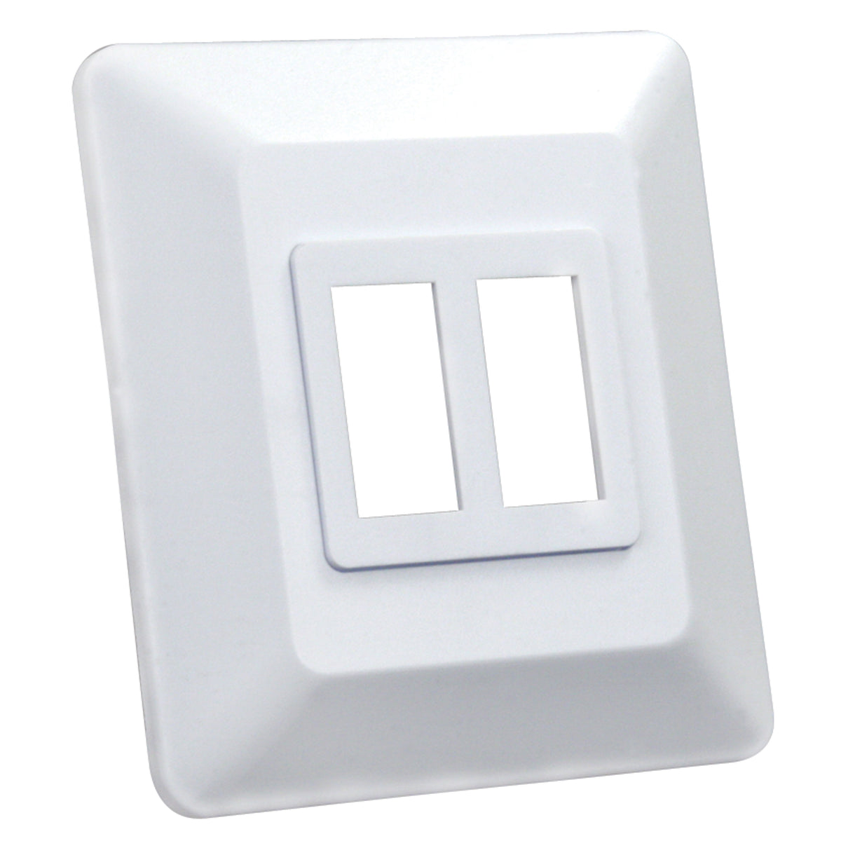 JR Products 13615 Switch Base and Face Plate - Double