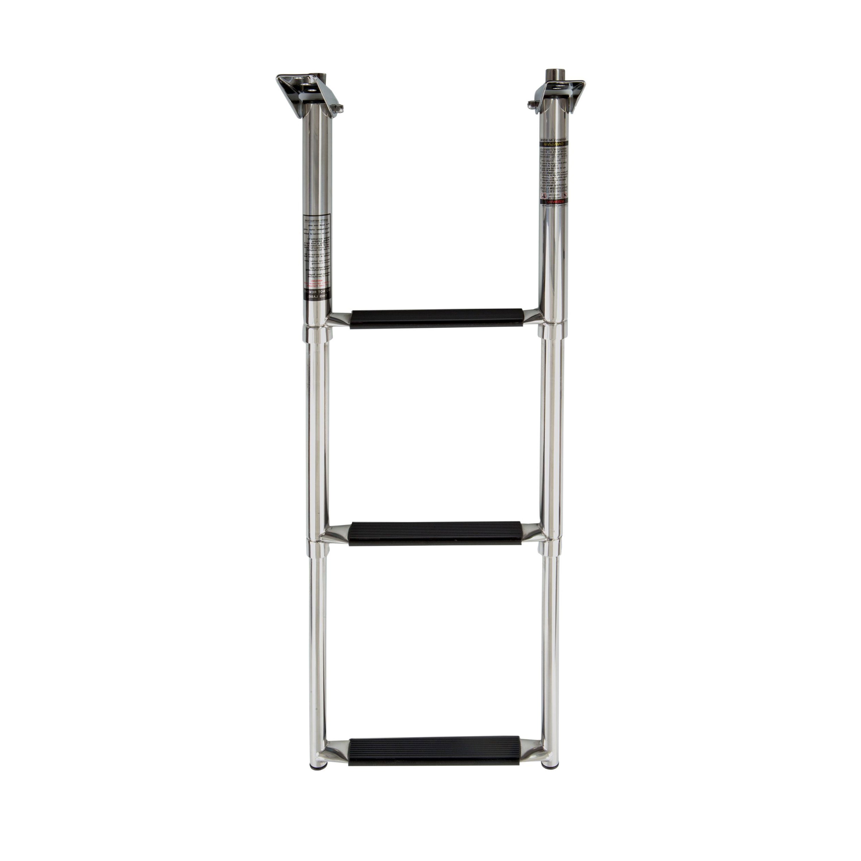Whitecap S-1852 Stainless Steel Telescoping Swim Ladder - 3-Step
