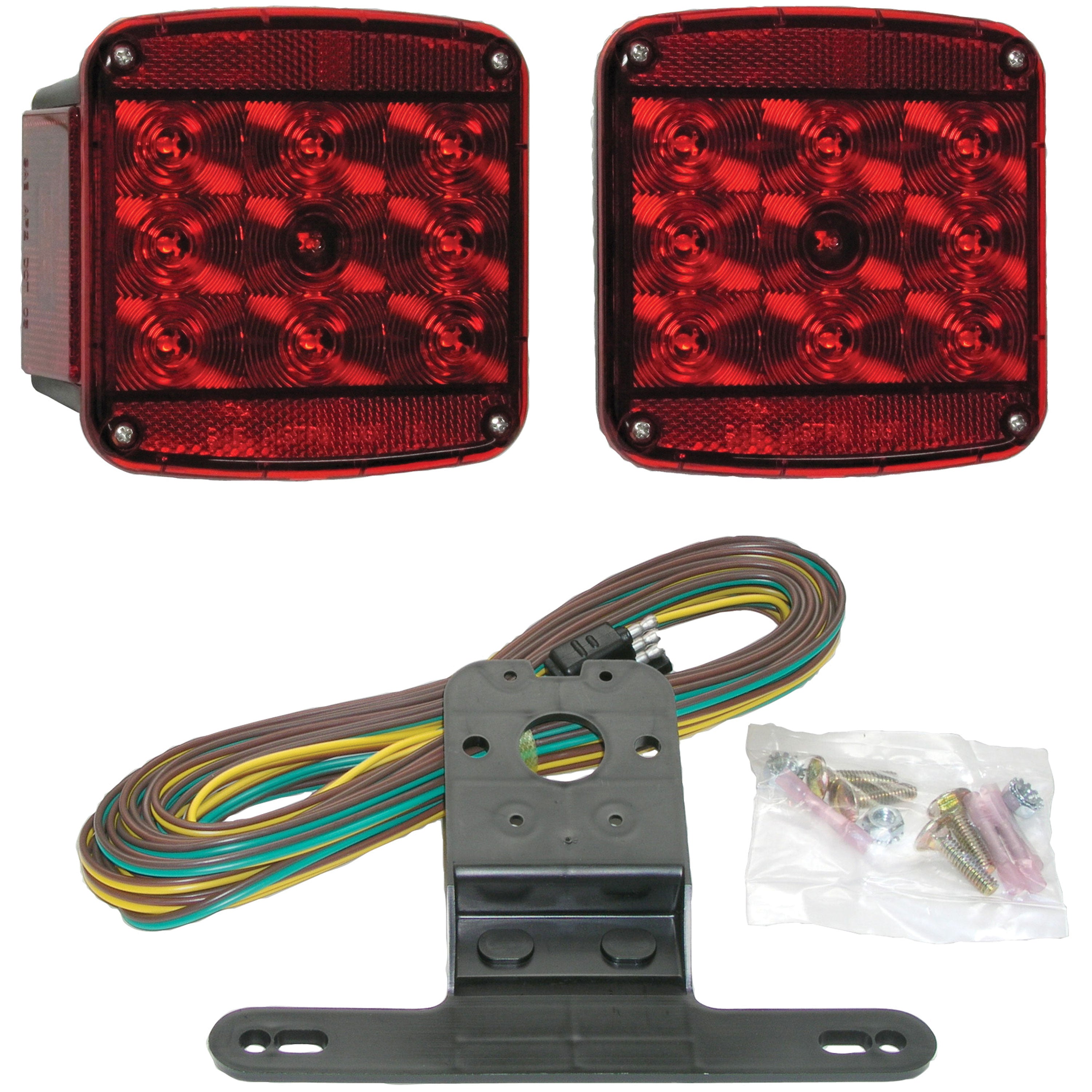Peterson V941 LED Under 80" Wide Trailer Rear Light Kit