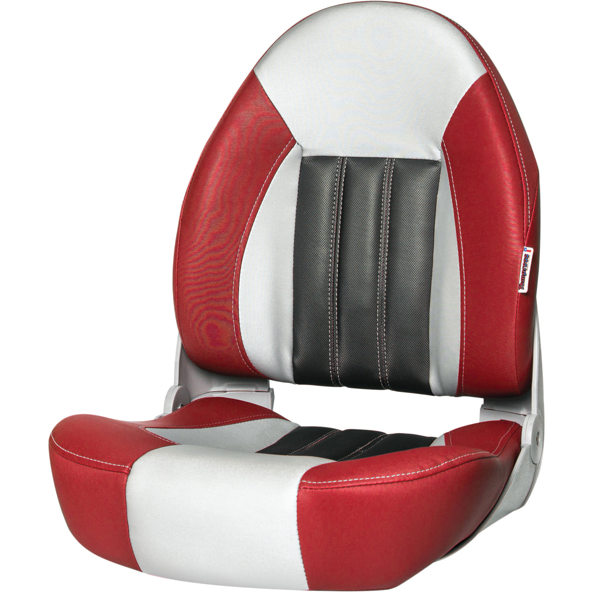Tempress 68450 Probax High-Back Orthopedic Boat Seat - Red/Gray/Carbon