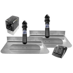 Bennett 1812E Hydraulic Trim Tab Set with Euro-Style Control - 18" x 12" 6BT-50001-48-00