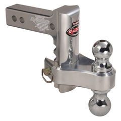 Trimax TRZ6AL-RP Razor Aluminum Adjustable Drop Hitch, Pin & Clip - 6" TRZ6ALRP