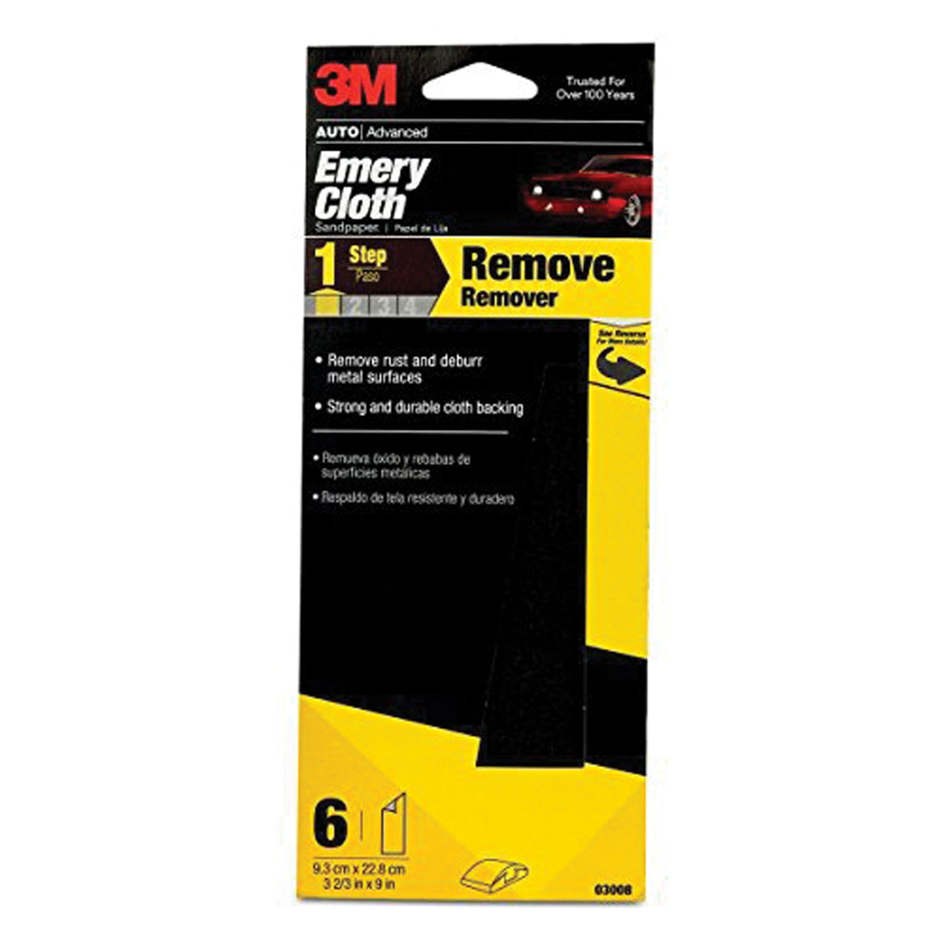 3M 03008 Emery Cloth - Pack of 6