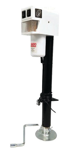 RAM EJ-3520-WBX 3,500 lb. Electric Trailer Jack with Drop Leg - White