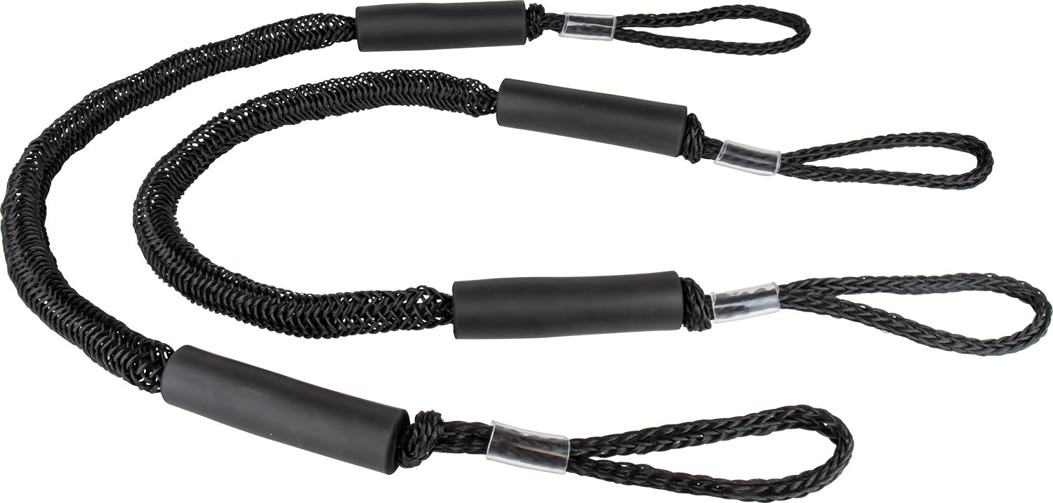 Sea-Dog 306204-1 Bungee Dock Line - Extends 4' to 5.5', Black