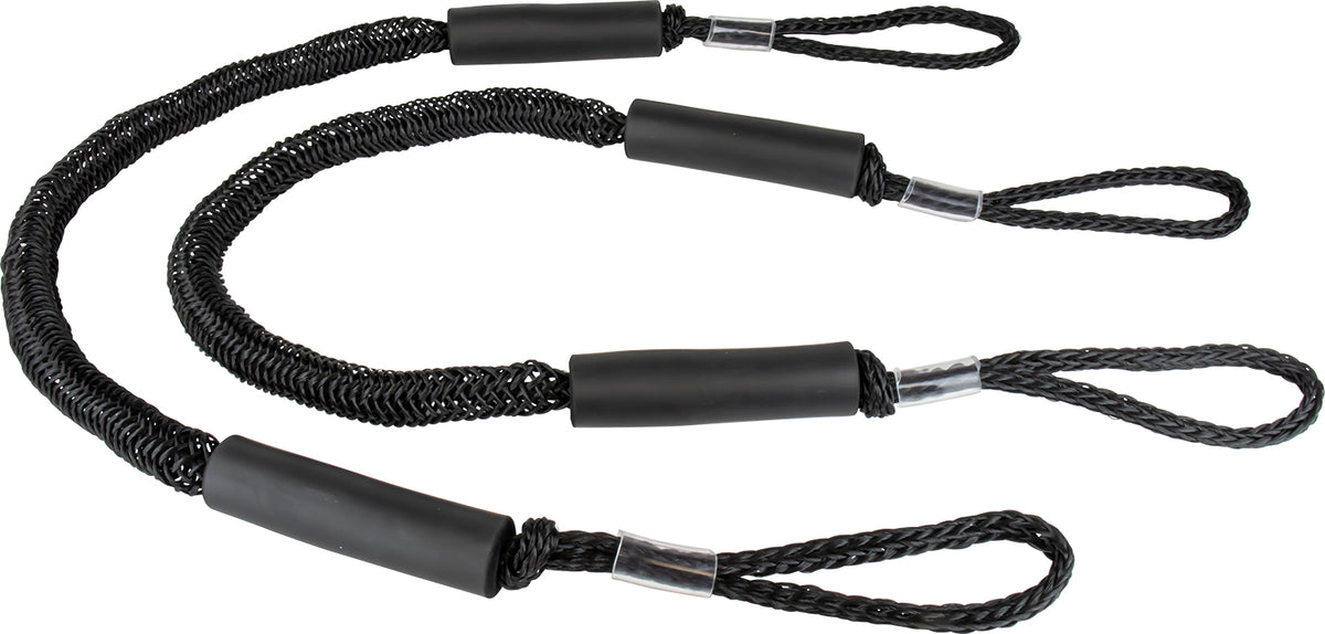 Sea-Dog 306204-1 Bungee Dock Line - Extends 4' to 5.5', Black