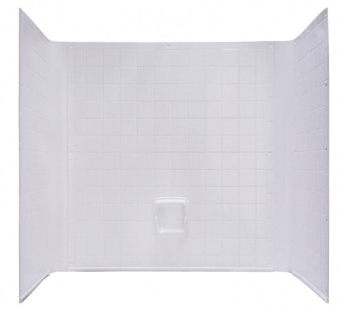 Better Bath AUW-27STD-SPK Uni-Wall One Piece Tub Surround - 27" x 54", Almond