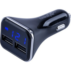 Sea-Dog 426513-1 Square Dual USB Power Socket with Voltmeter