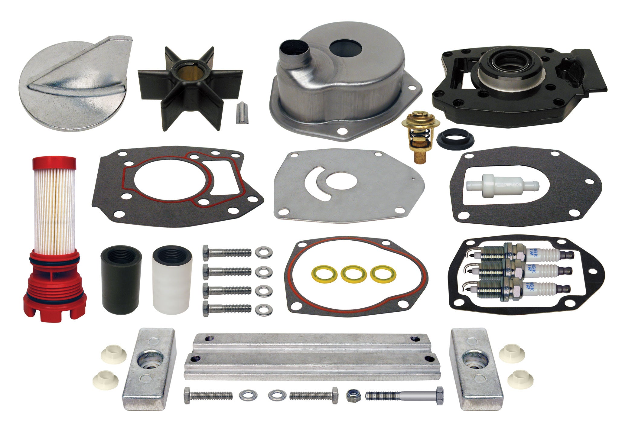 GLM 29500 Outboard Maintenance Kit for Mercury 75, 90, 115 HP, Optimax, 1.5L, 2-Stroke (1B227000 & Up)