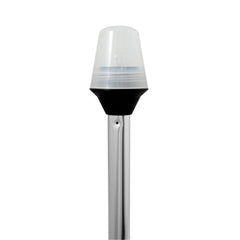 Attwood 5110-36-7 Frosted Globe All-Round Light with 2-Pin Locking Collar Pole - 36 in.