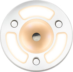 Sea-Dog 401835-3 LED Round Mirror Light 300 Lumen Touch On/Off/Dim - White/Blue