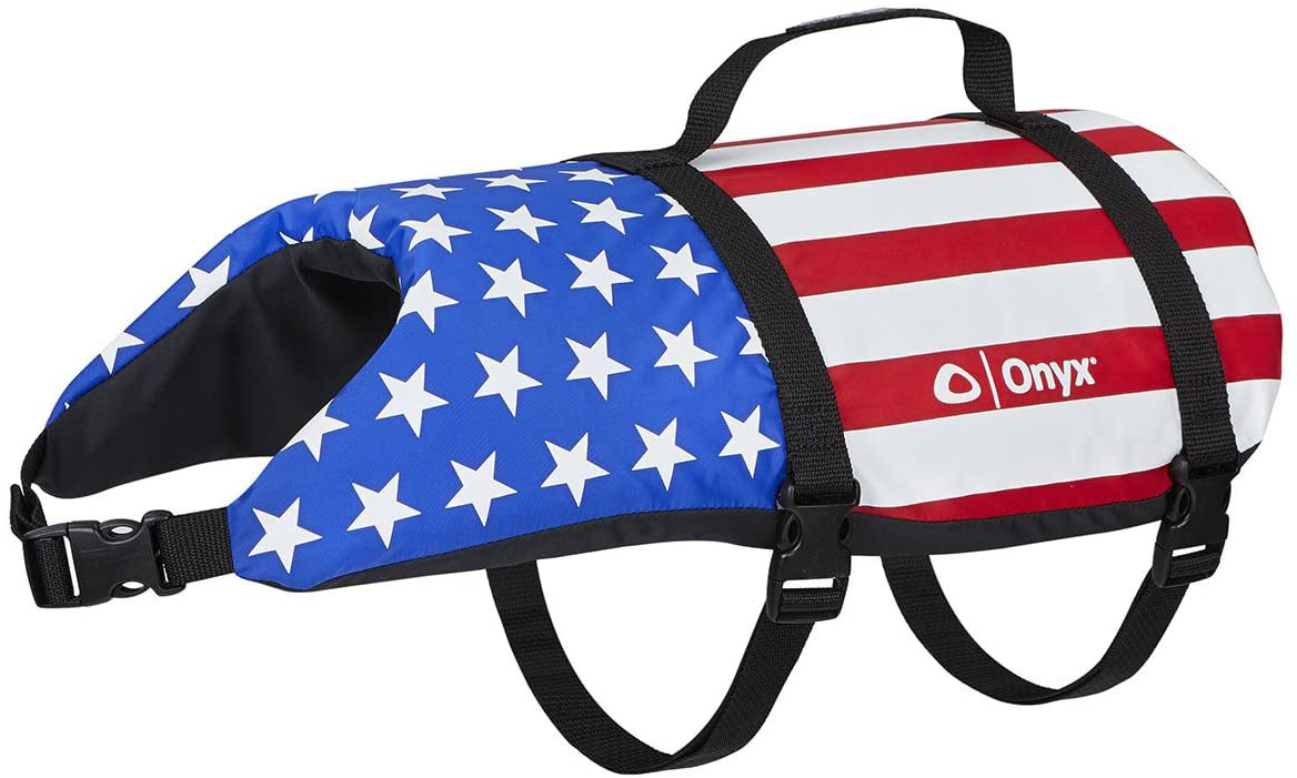 Full Throttle 157000-999-040-19 Nylon Pet Vest - Large (60-80 lbs.), Stars & Stripes