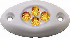 Innovative Lighting 004-1200-7 Surface-Mount 4 LED Courtesy Light - Amber LED with Chrome Case