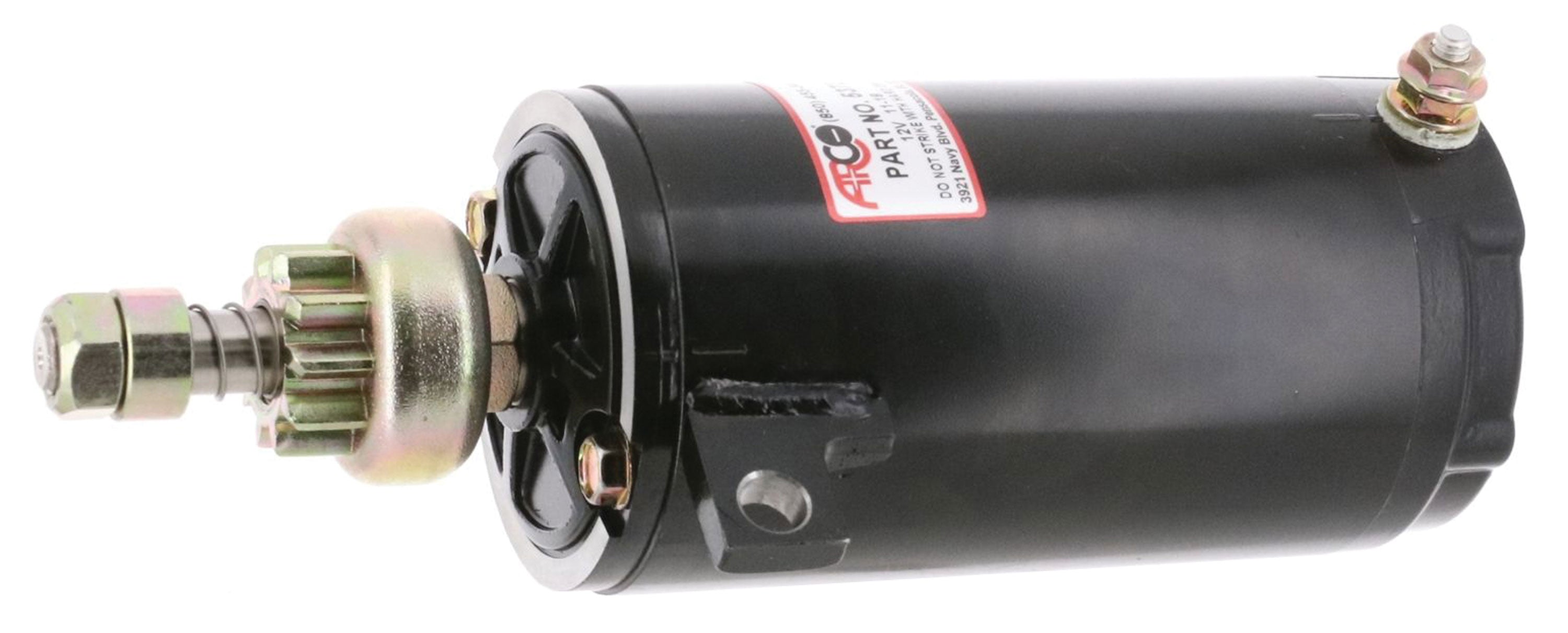 ARCO 5372 Outboard Starter for BRP-OMC 85-140 HP V4, Small 10-Tooth Drive Gear